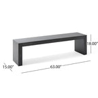 Pannell Farmhouse Acacia Wood Dining Bench by
