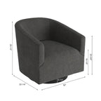 Copper Grove Pregrada Wood-base Swivel Chair