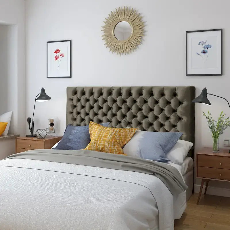 Jezebel Adjustable Velvet Headboard by