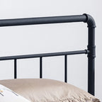 Mowry Industrial King-Size Bed Frame by