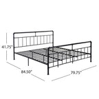 Mowry Industrial King-Size Bed Frame by