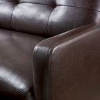 Halima Faux Leather 2-Seater Recliner Club Chair by