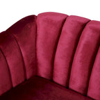 Ansonia Contemporary Velvet 3-seat Sofa by