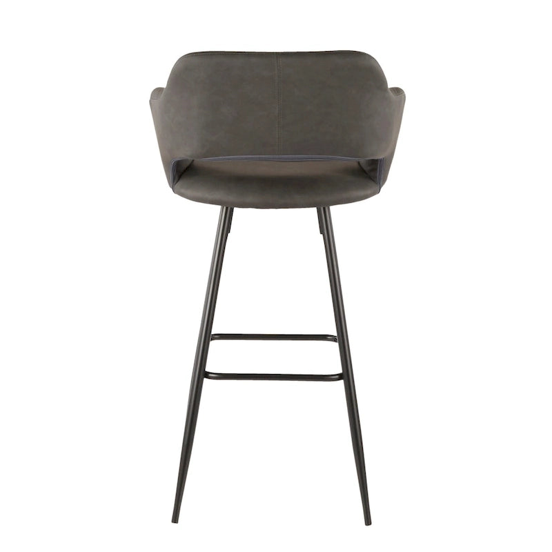 Carson Carrington Vallen Faux Leather Bar Stools (Set of 2) - N/A