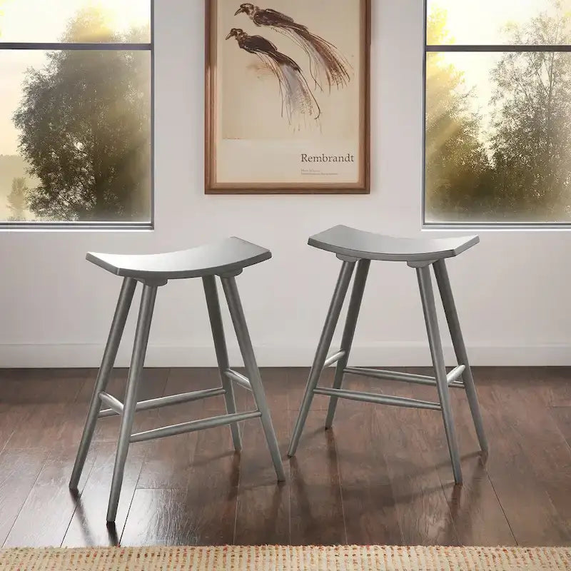 Pinehurst Solid Wood 24 Counter Stool (Set of 2) by  Modern