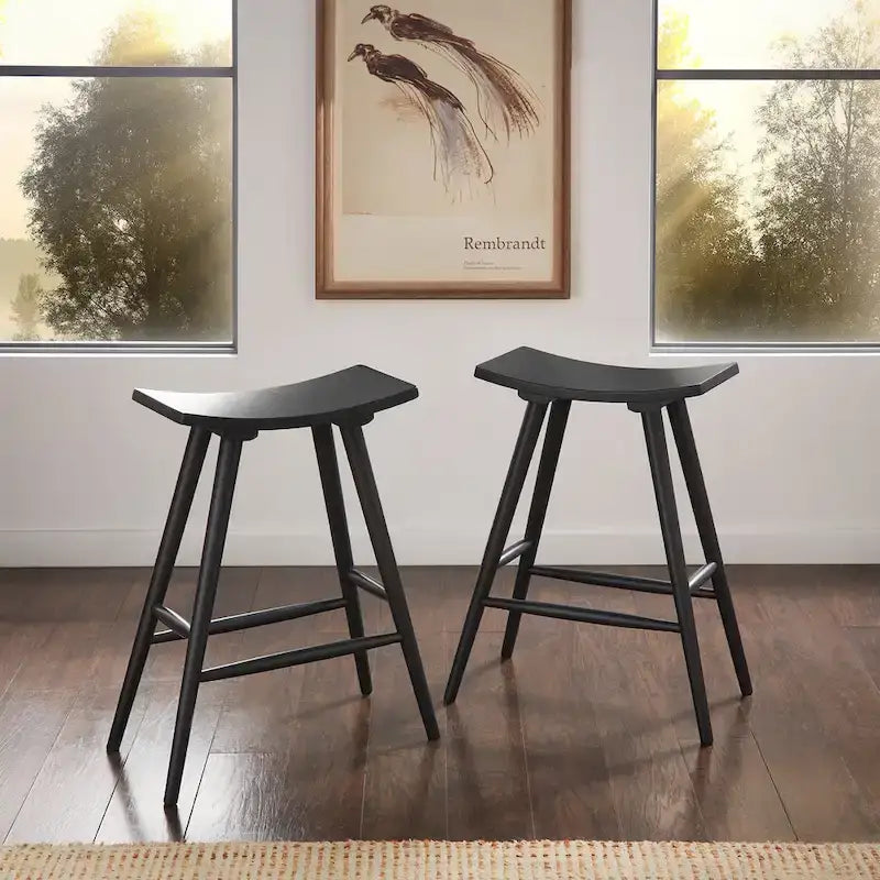 Pinehurst Solid Wood 24 Counter Stool (Set of 2) by  Modern