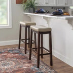  Willamette Beige Faux Leather 32-inch Bar Stool