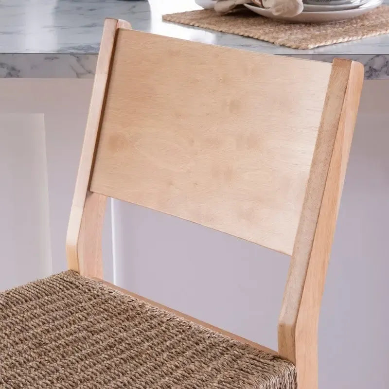 Caelan Seagrass 24-Inch Counter Stool (Set of 2)