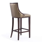 Manhattan Comfort Fifth Avenue 45 in. Walnut Beech Wood Bar Stool (Set of 2)