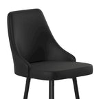 Commercial LeatherSoft Bar Height Stool with Metal Feet & Footrests - 2 Pack - 18.5W x 20D x 43.25H