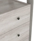 DH BASIC Transitional Coastal White 31-inch Wide 4-Drawer VerticalDresser by Denhour