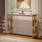 Modern Gold Console Table, 42.5 Entryway Hallway Table, Sofa Tables