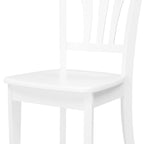 Set of 2 Dillon White Solid Wood Dining Chairs