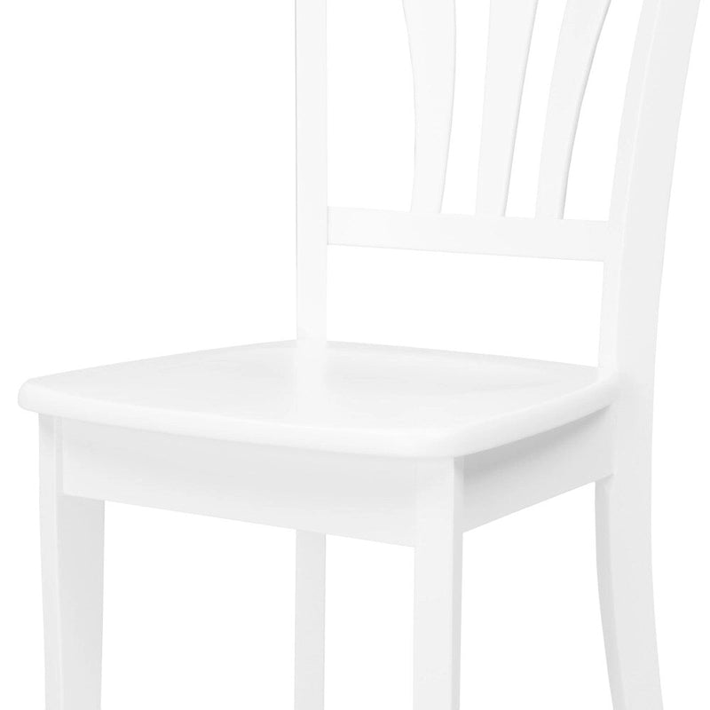Set of 2 Dillon White Solid Wood Dining Chairs