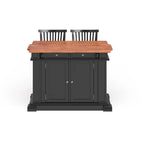 Distressed Oak 3-Piece Kitchen Island and Barstools Kitchen Set by Homestyles