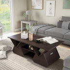 Fore Modern Espresso 47-inch 4-Shelf Coffee Table by