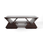 Fore Modern Espresso 47-inch 4-Shelf Coffee Table by