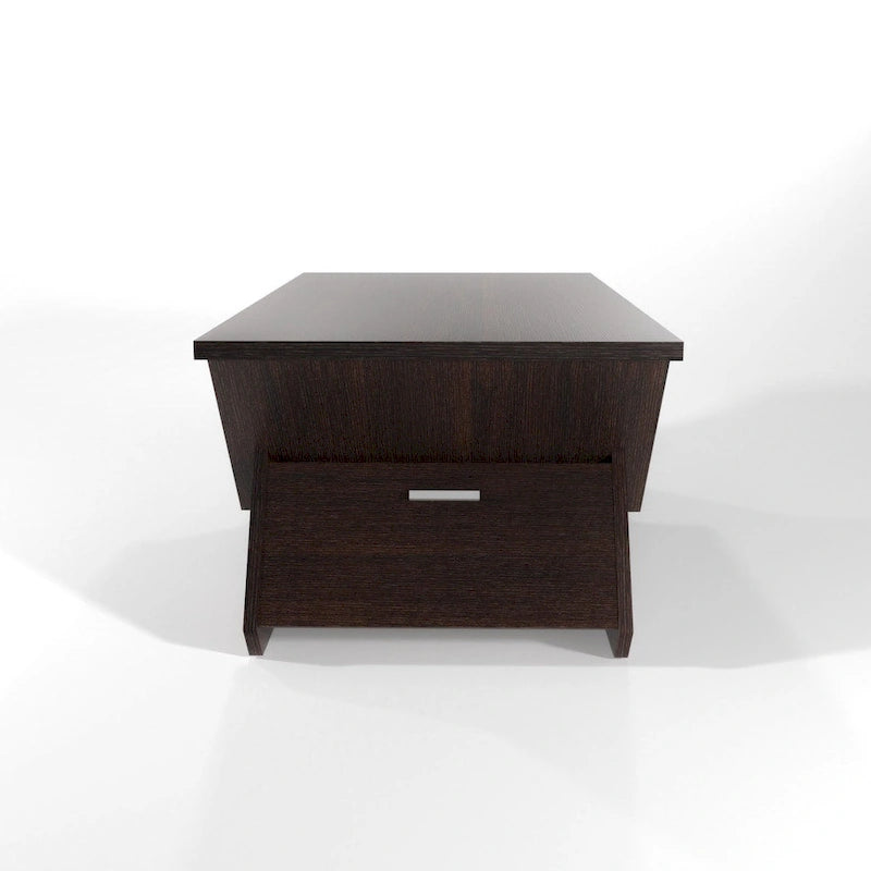 Fore Modern Espresso 47-inch 4-Shelf Coffee Table by