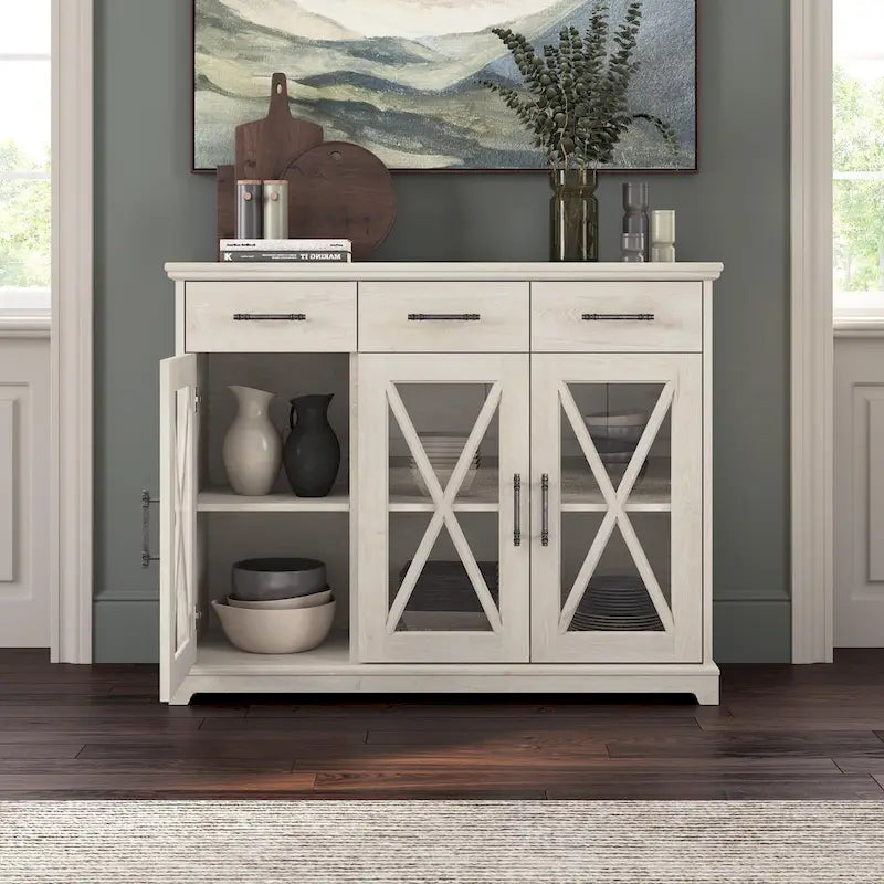 Lennox 46W Farmhouse TV Stand for 65 Inch TV by