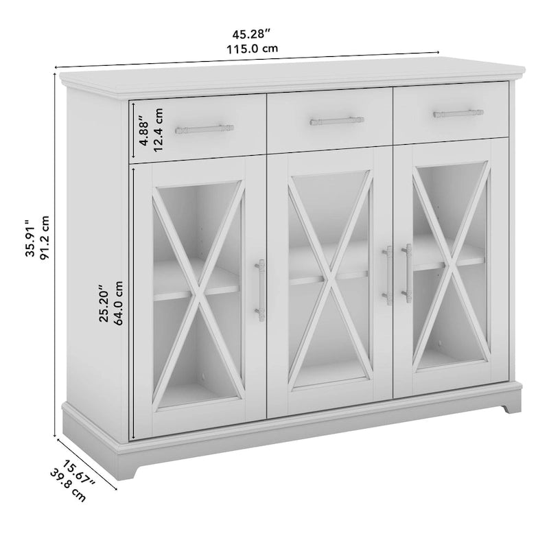 Lennox 46W Farmhouse TV Stand for 65 Inch TV by