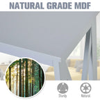 HomCom 2-Tier Bench Sofa Console Table with Underneath Storage Shelf for the Entryway, Living Room, & Hallway