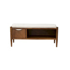 INK+IVY Arcadia Accent Bench with Storage and Upholstered Cushion - 42W x 17D x 19.5H