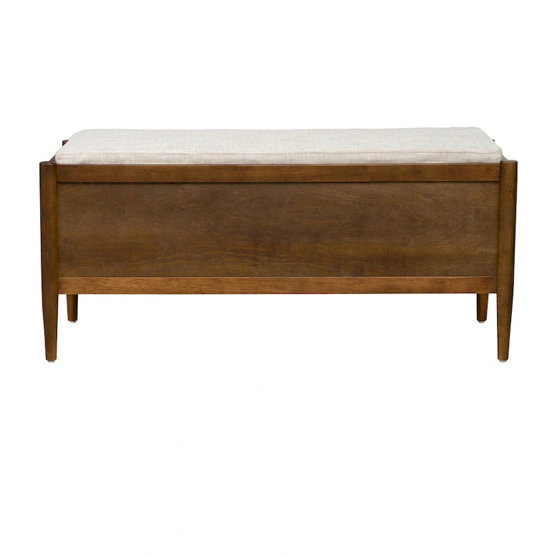 INK+IVY Arcadia Accent Bench with Storage and Upholstered Cushion - 42W x 17D x 19.5H