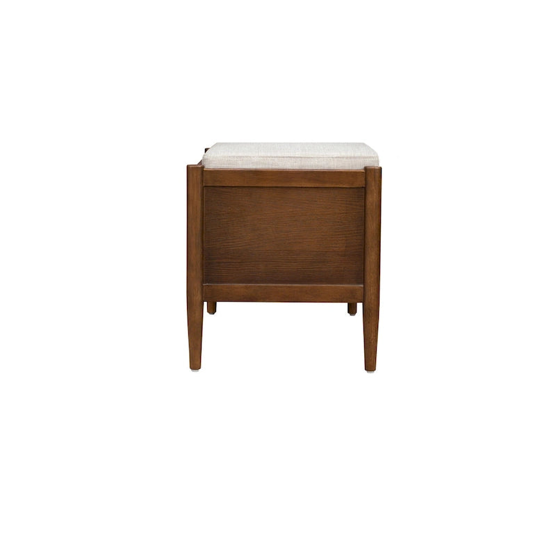 INK+IVY Arcadia Accent Bench with Storage and Upholstered Cushion - 42W x 17D x 19.5H