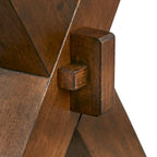 Simple Living Mandeville Live Edge Solid Wood Walnut Dining Table