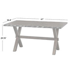 Simple Living Mandeville Live Edge Solid Wood Walnut Dining Table