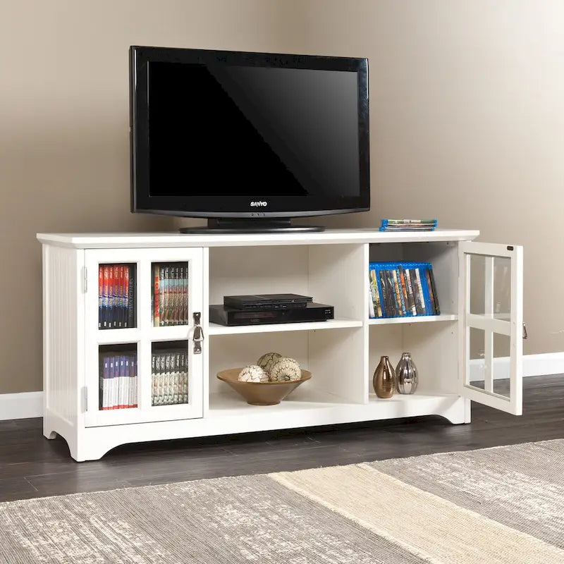Easton White Media TV Stand for TV's up to 50