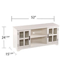 Easton White Media TV Stand for TV's up to 50