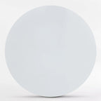 46 White Round Pedestal Dining Table