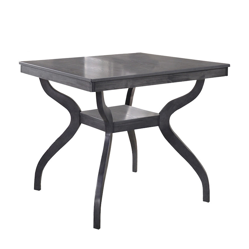 Best Quality Furniture Light Grey 5-piece Counter Height Dining Set