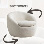  Winnie Modern Swivel Barrel Chair