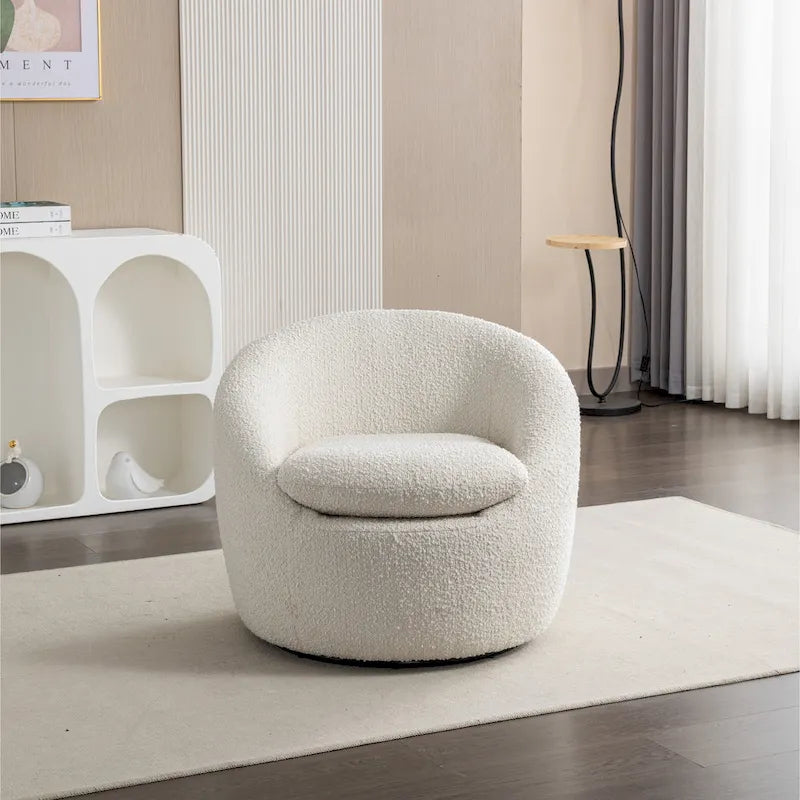 Winnie Modern Swivel Barrel Chair