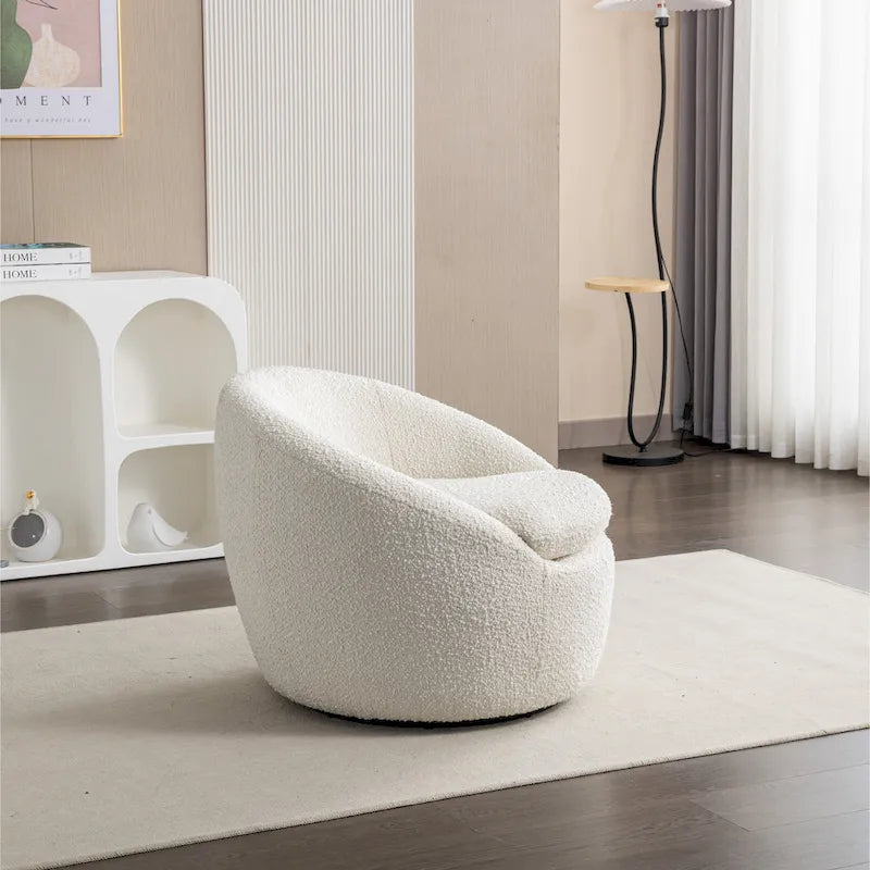 Winnie Modern Swivel Barrel Chair