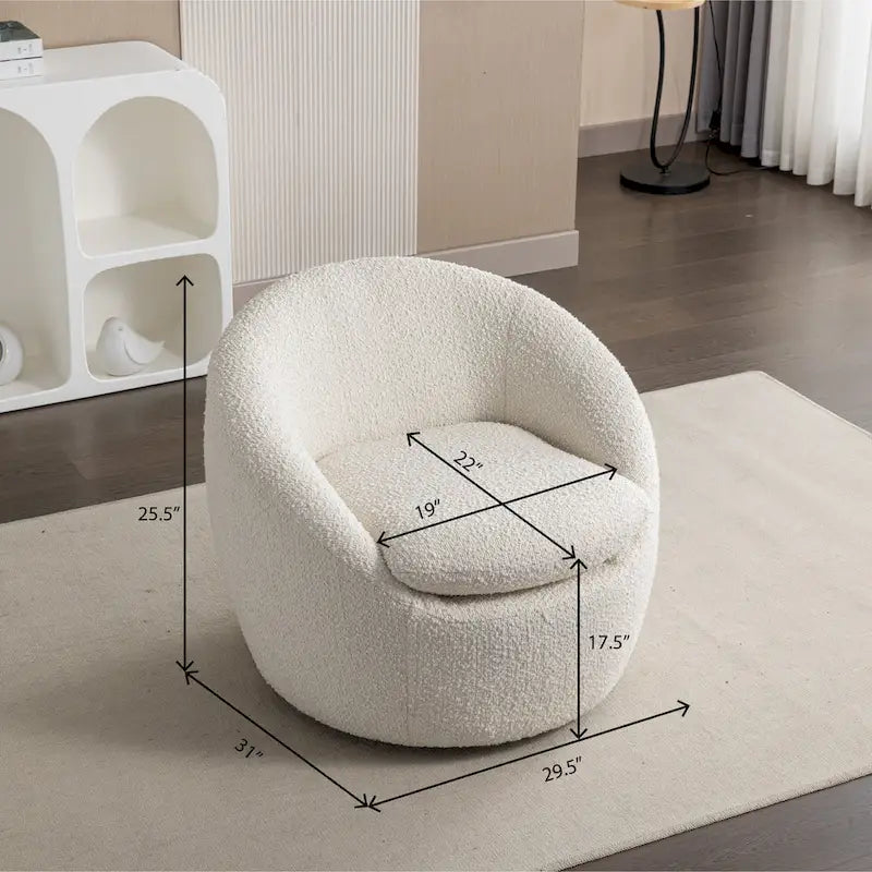 Winnie Modern Swivel Barrel Chair