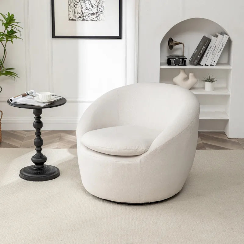 Winnie Modern Swivel Barrel Chair