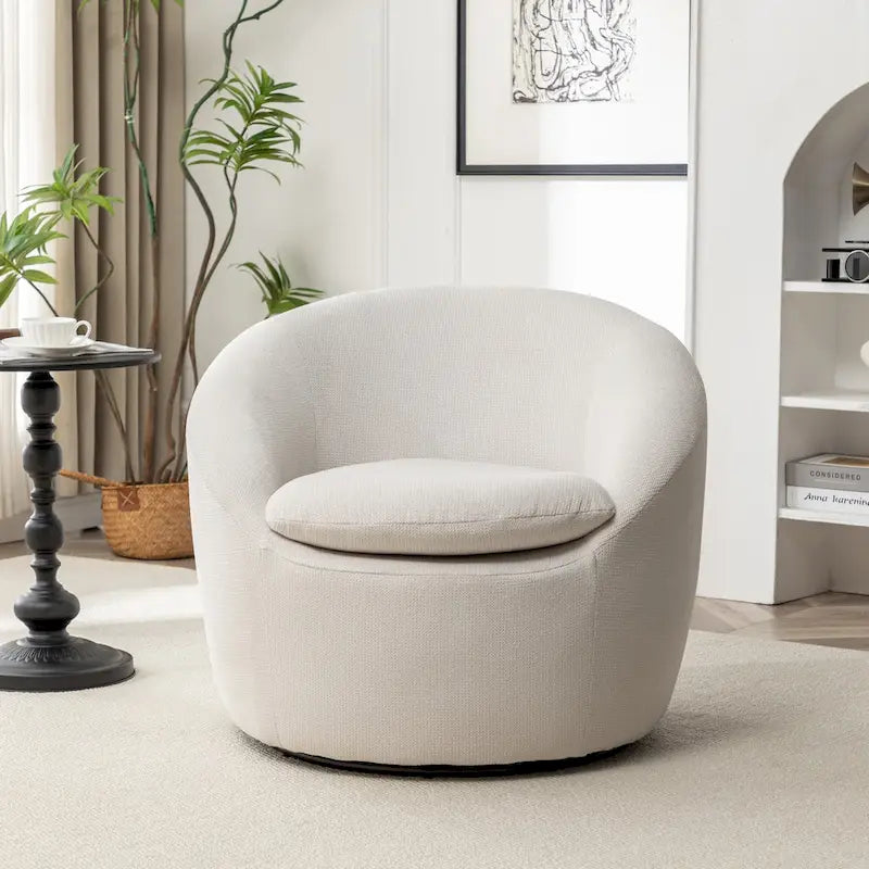 Winnie Modern Swivel Barrel Chair