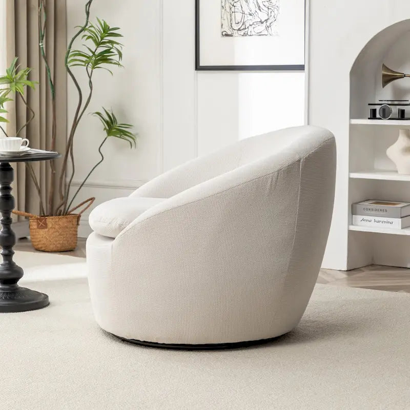 Winnie Modern Swivel Barrel Chair