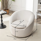 Winnie Modern Swivel Barrel Chair