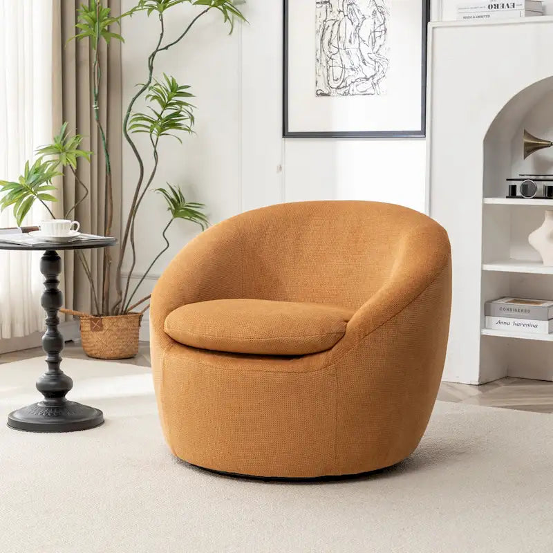 Winnie Modern Swivel Barrel Chair
