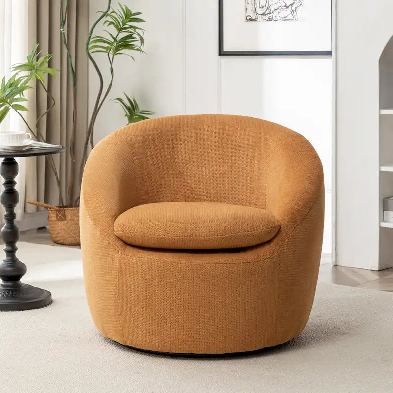 Winnie Modern Swivel Barrel Chair