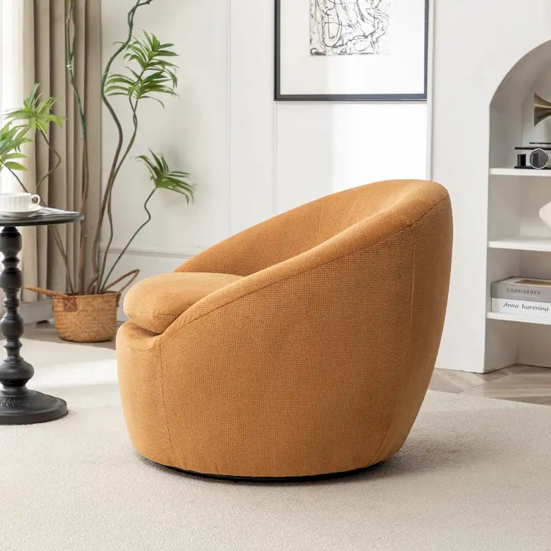 Winnie Modern Swivel Barrel Chair