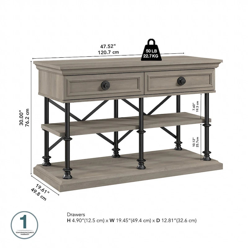 Coliseum Designer Console Table by