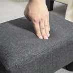 16 Cube Modern Linen Footrest Ottoman