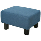 16 Cube Modern Linen Footrest Ottoman