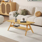 Arona Mid-Century Modern Wood 3-Piece Coffee Table Set