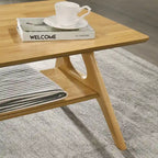 Arona Mid-Century Modern Wood 3-Piece Coffee Table Set
